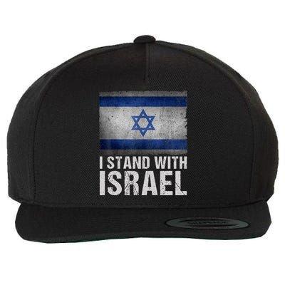 I Stand With Israel Wool Snapback Cap