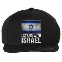 I Stand With Israel Wool Snapback Cap