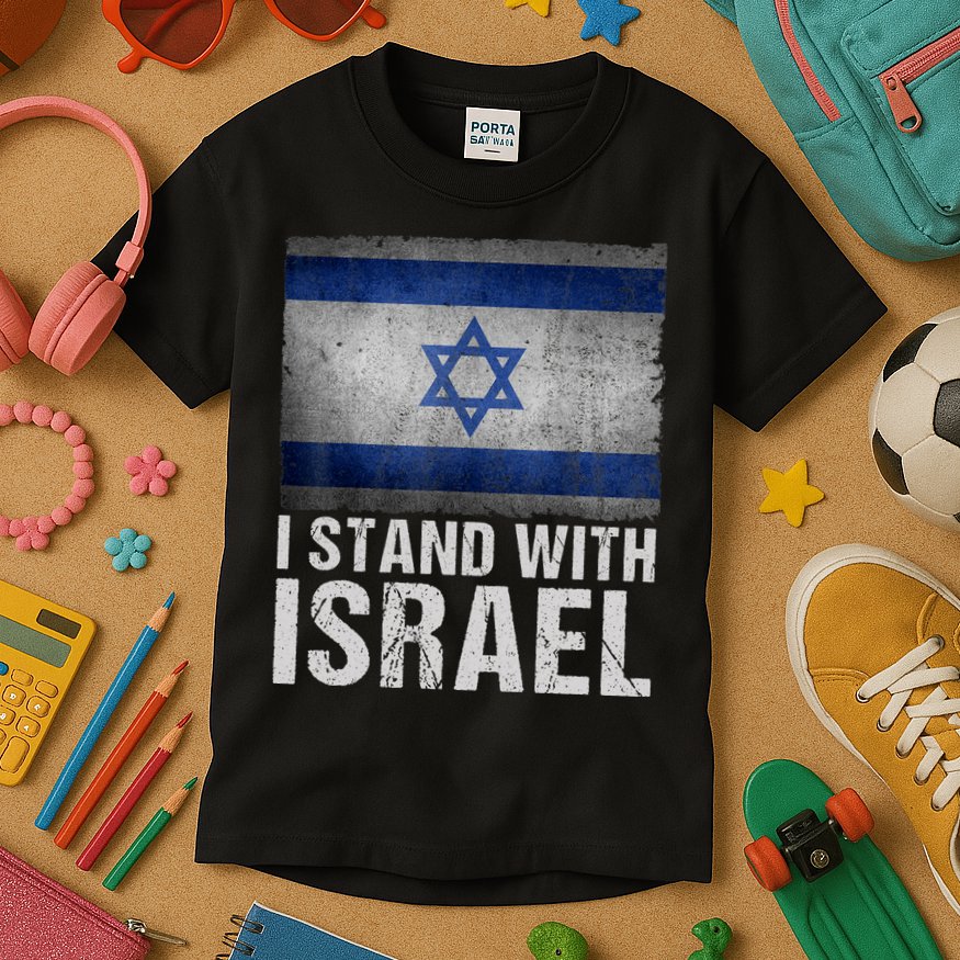 I Stand With Israel Kids T-Shirt
