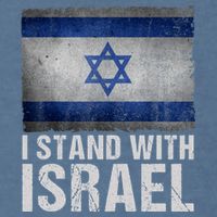 I Stand With Israel Garment-Dyed Sweatshirt