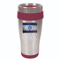 I Stand With Israel 16oz Travel Tumbler