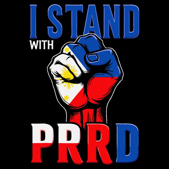 I Stand With PRRD Philippine Flag Support Drawstring Bag