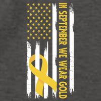 In September We Wear Gold Childhood Cancer Awareness Flag Vector Backpack