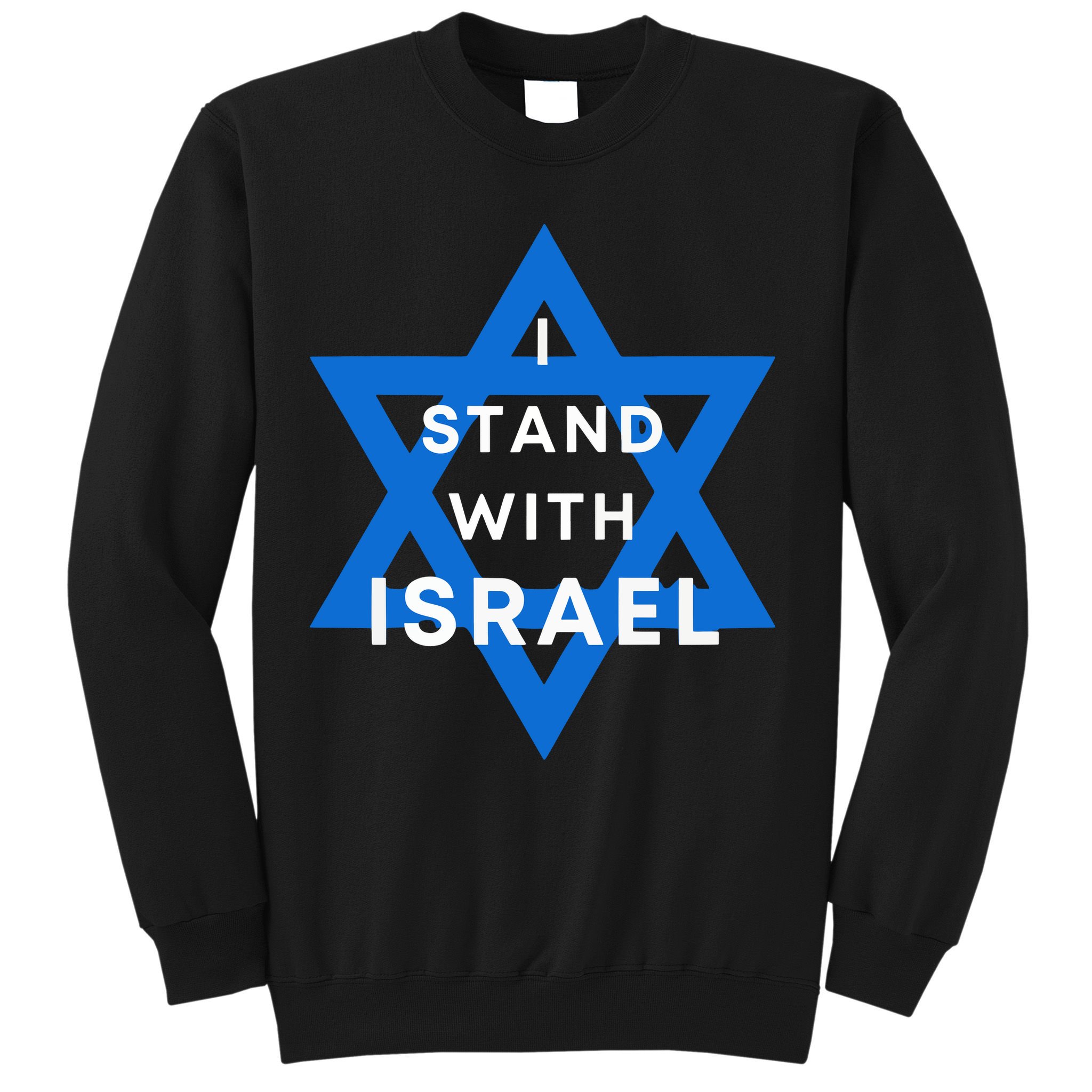 I Stand With Israel Support Black Sweatshirt