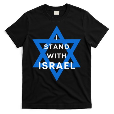 I Stand With Israel Support Black T-Shirt