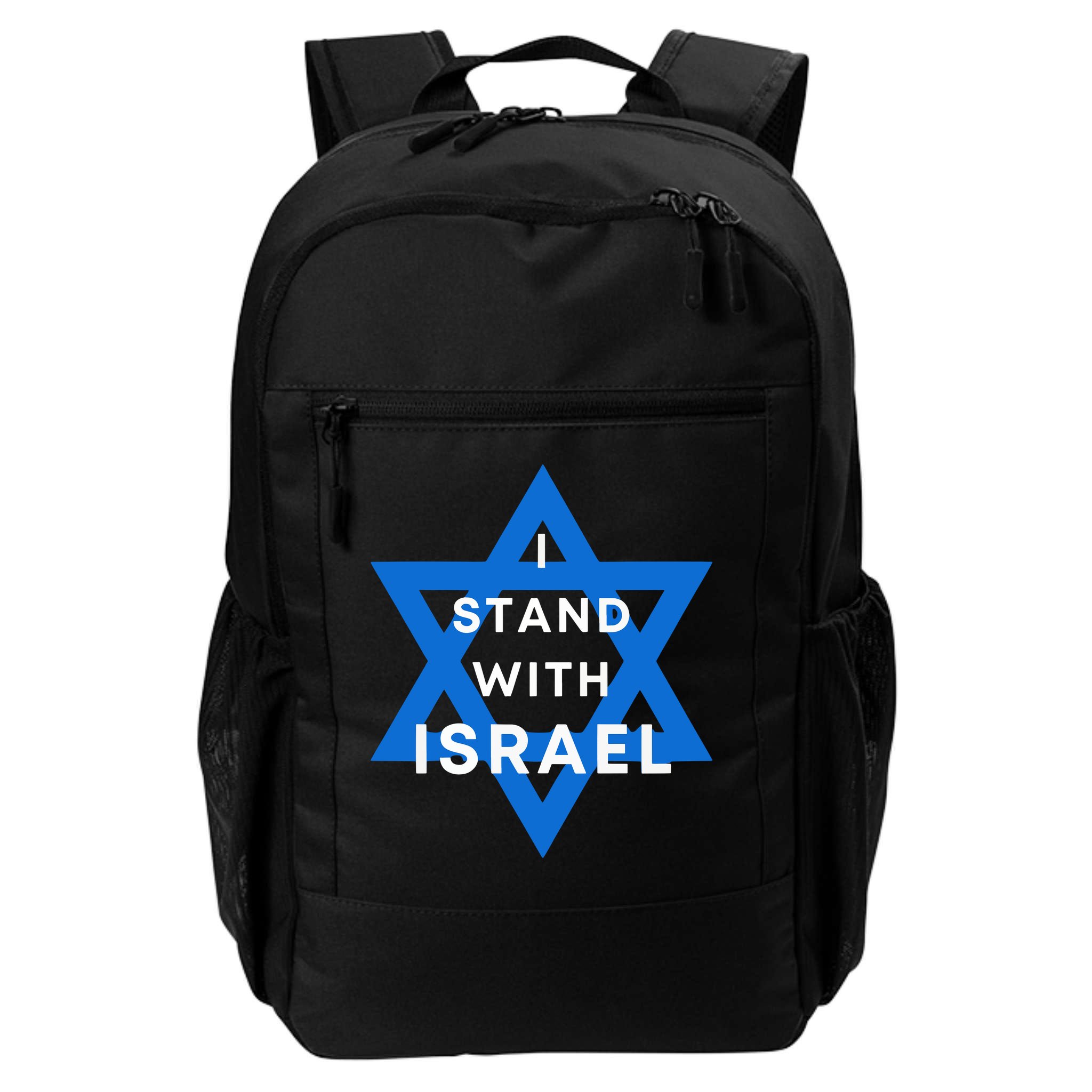 I Stand With Israel Support Black Backpack
