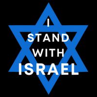 I Stand With Israel Support Black Toddler T-Shirt