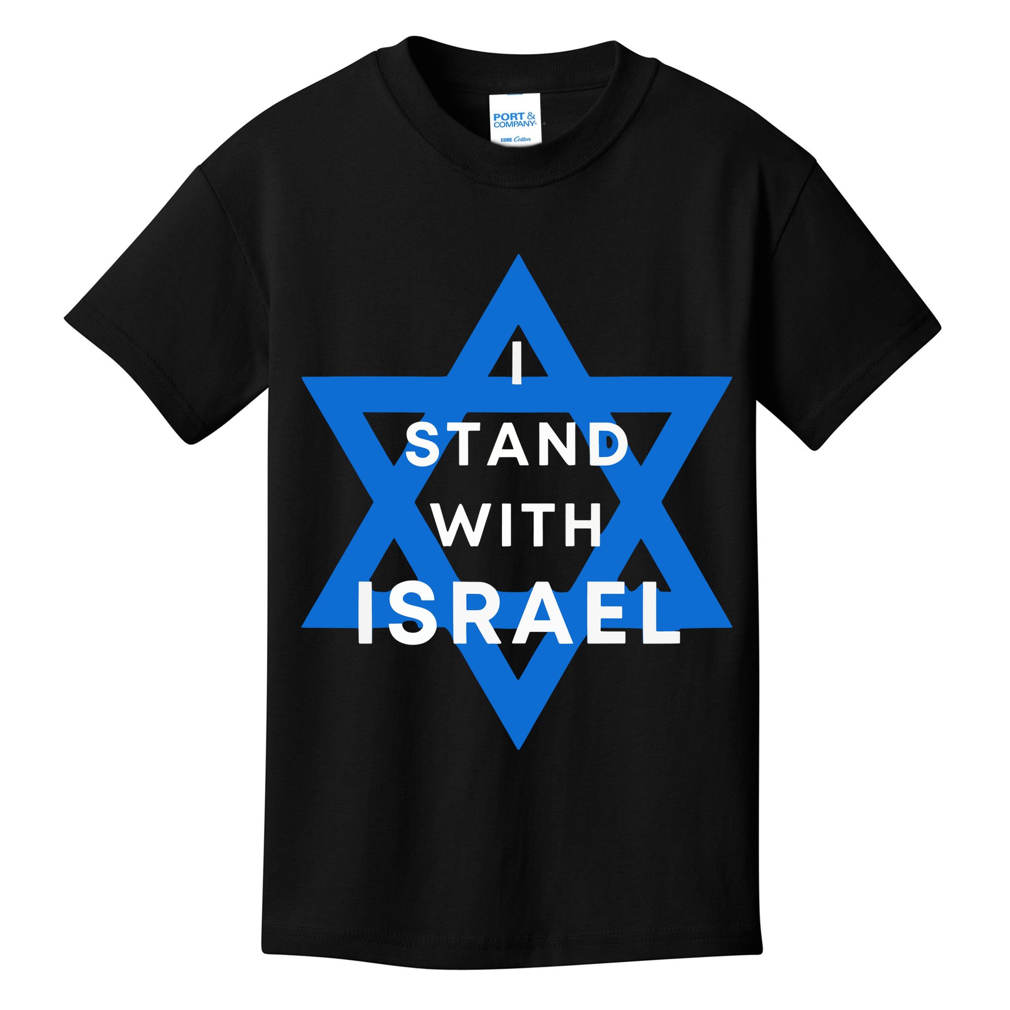 I Stand With Israel Support Black Kids T-Shirt