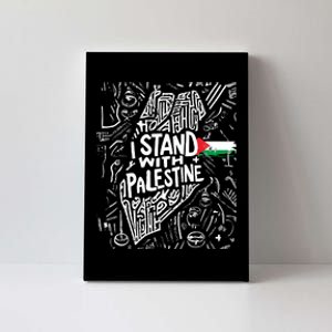 I Stand With Palestine Quote A Free Palestine Design Canvas