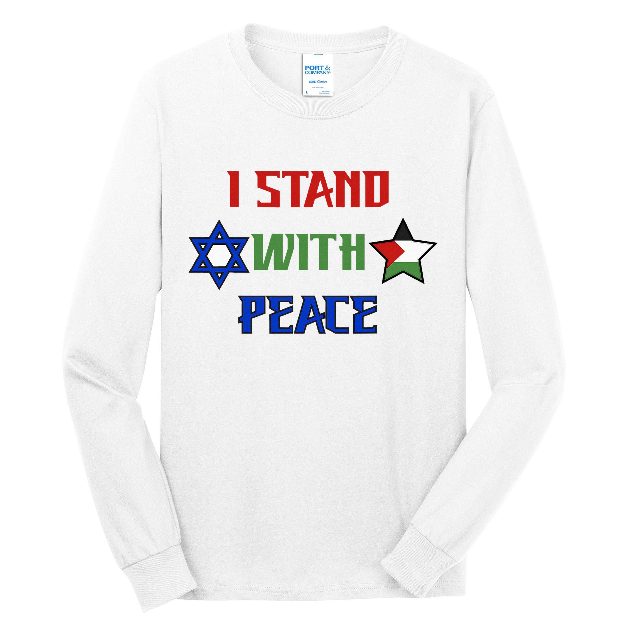 i stand with peace palestine israel Tall Long Sleeve T-Shirt