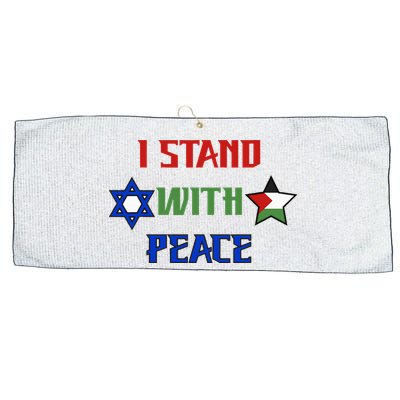 i stand with peace palestine israel Large Microfiber Waffle Golf Towel