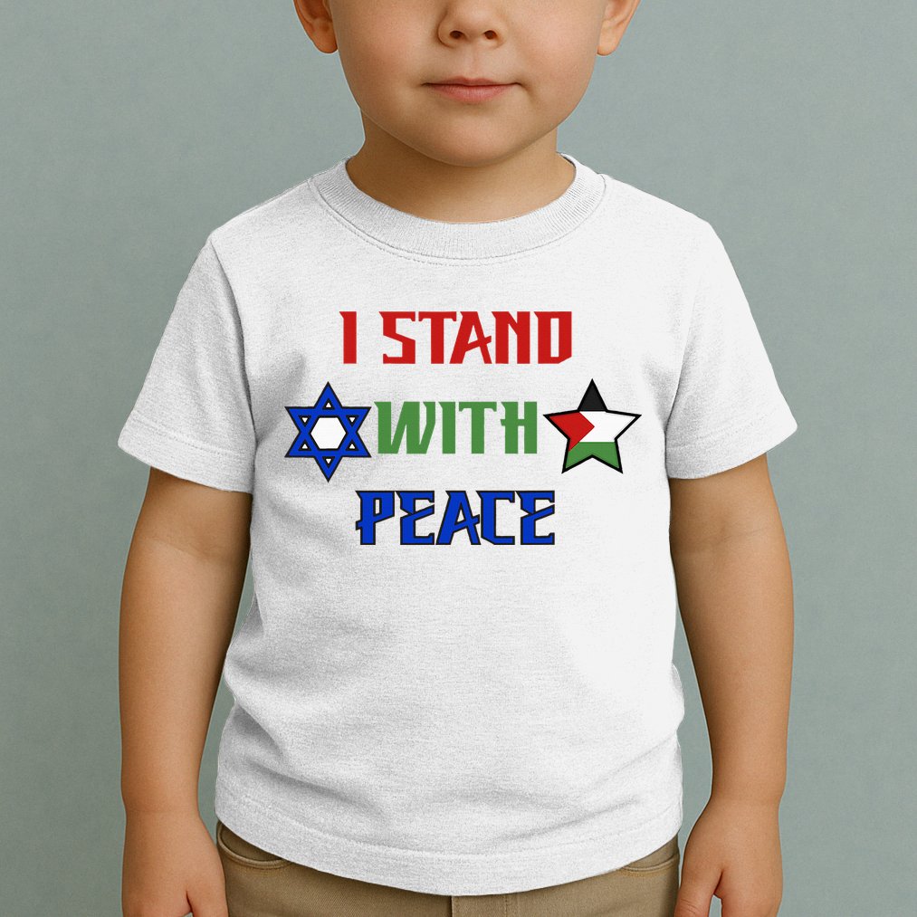 i stand with peace palestine israel Toddler T-Shirt