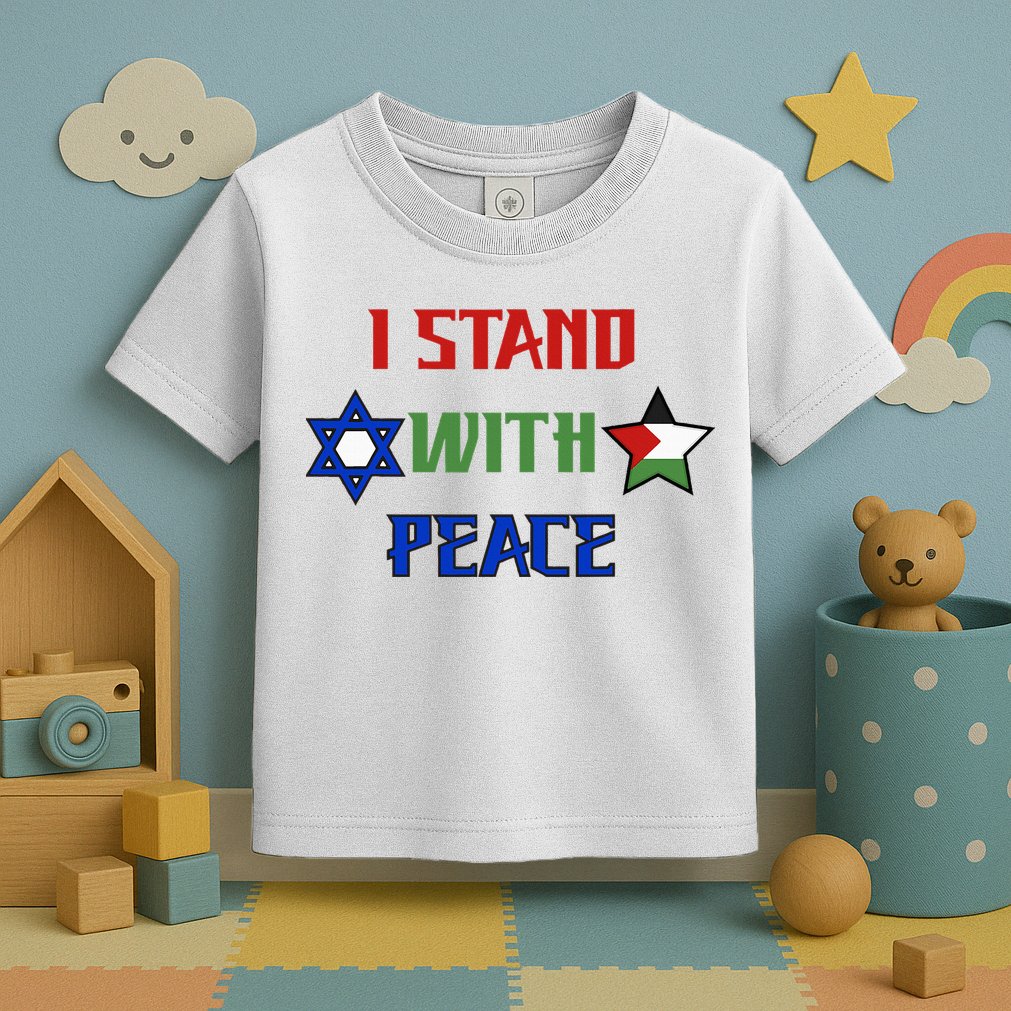 i stand with peace palestine israel Toddler T-Shirt