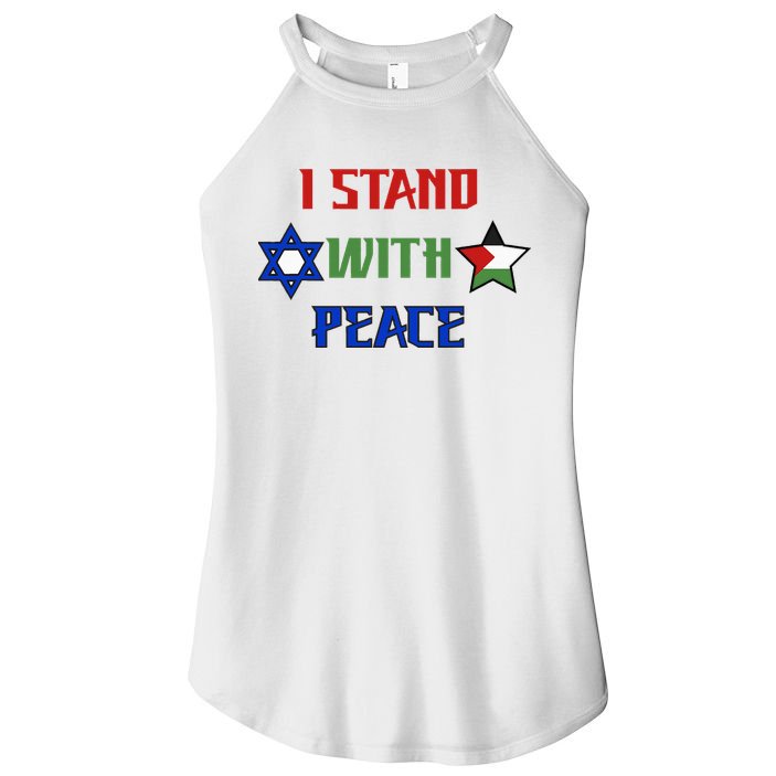 i stand with peace palestine israel Women's Perfect Tri Rocker Tank