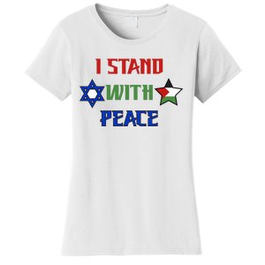 i stand with peace palestine israel Women's T-Shirt