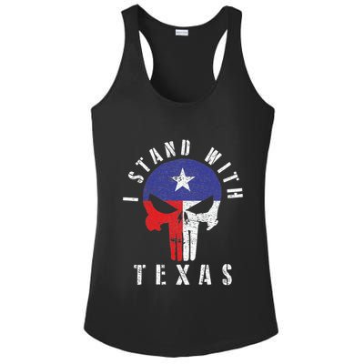 I Stand With Texas Flag Usa State Of Texas Ladies PosiCharge Competitor Racerback Tank