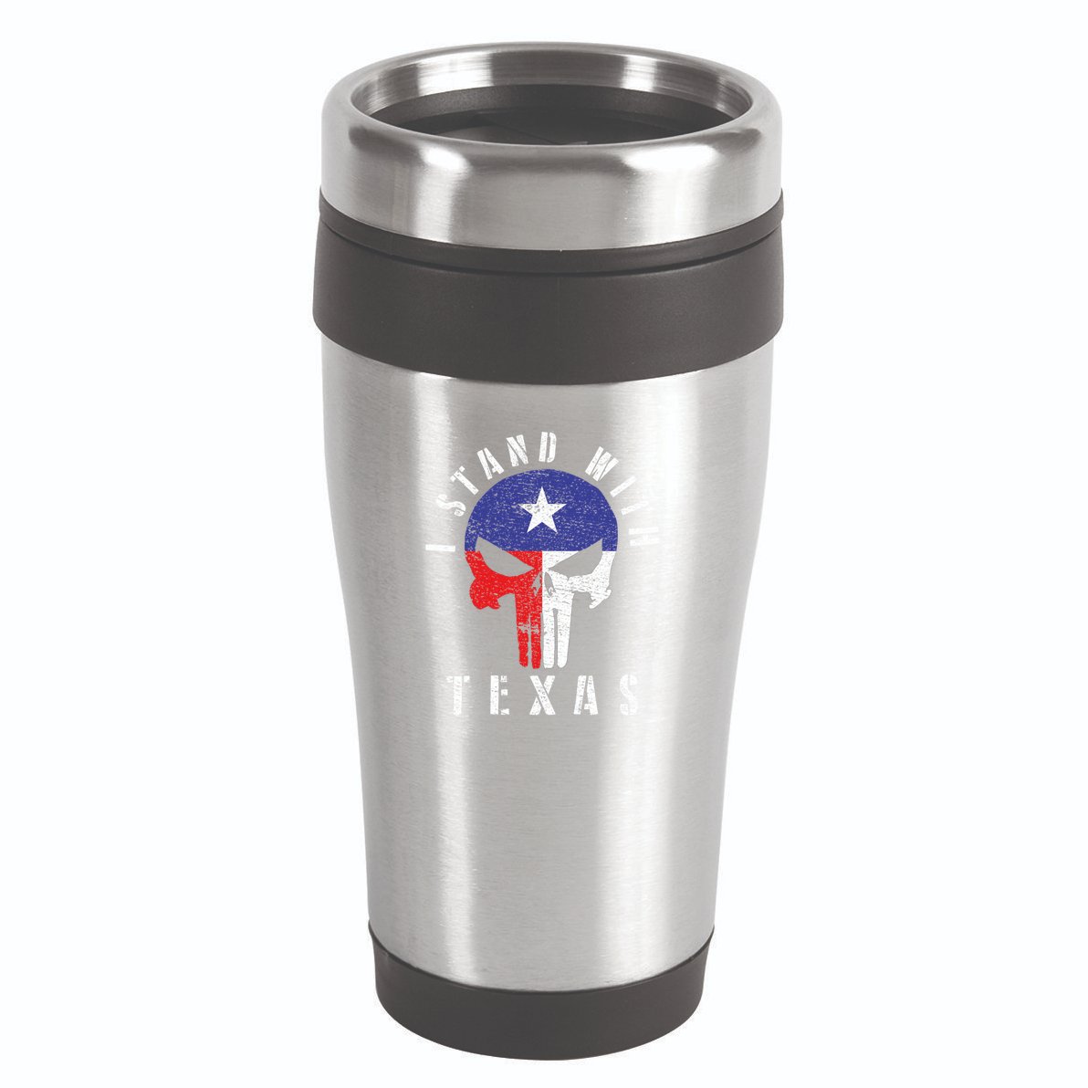 I Stand With Texas Flag Usa State Of Texas 16oz Travel Tumbler