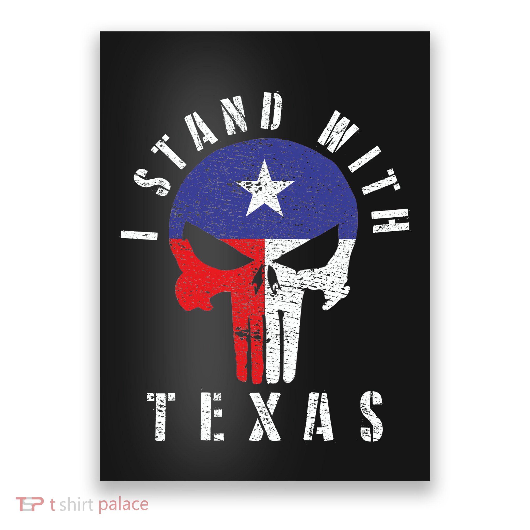 I Stand With Texas Flag Usa State Of Texas Poster