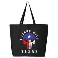 I Stand With Texas Flag Usa State Of Texas 25L Jumbo Tote