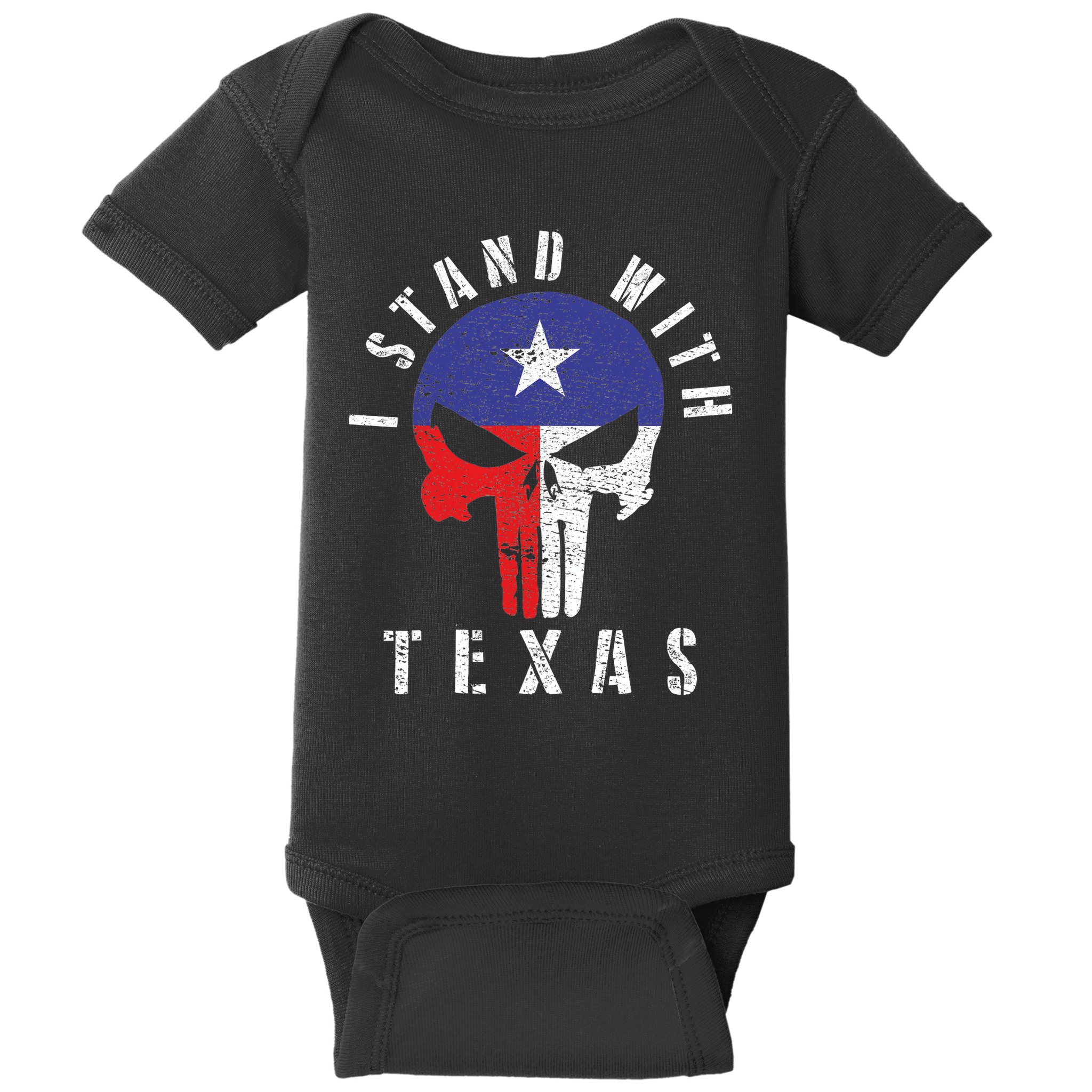 I Stand With Texas Flag Usa State Of Texas Baby Bodysuit