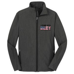 I Stand With Riley Gaines #ProtectWomensSports Core Soft Shell Jacket