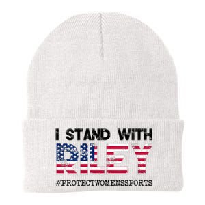 I Stand With Riley Gaines #ProtectWomensSports Knit Cap Winter Beanie