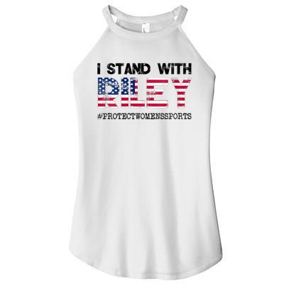 I Stand With Riley Gaines #ProtectWomensSports Women’s Perfect Tri Rocker Tank