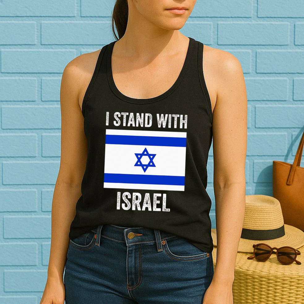 I Stand With Israel Free Israel Womens Tank Top
