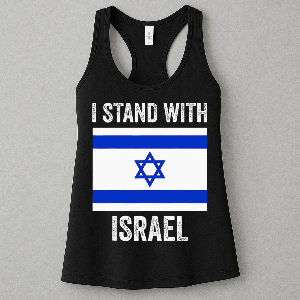 I Stand With Israel Free Israel Womens Tank Top