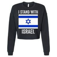 I Stand With Israel Free Israel Cropped Pullover Crew