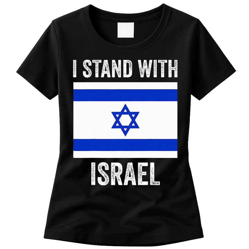 I Stand With Israel Free Israel Womens T-Shirt