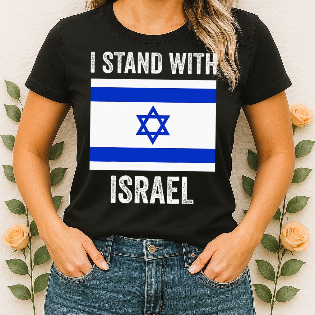 I Stand With Israel Free Israel Womens T-Shirt