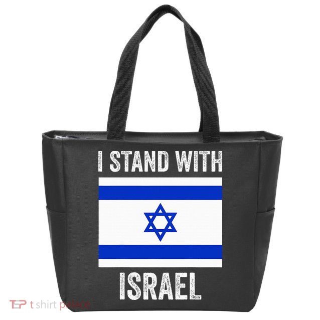 I Stand With Israel Free Israel Zip Tote Bag