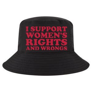 I Support Women Wrongs Women Rights Cool Comfort Performance Bucket Hat