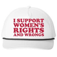 I Support Women Wrongs Women Rights Snapback Five-Panel Rope Hat