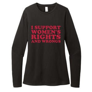 I Support Women Wrongs Women Rights Womens CVC Long Sleeve Shirt