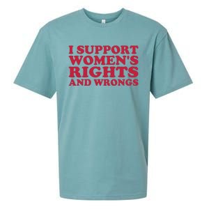 I Support Women Wrongs Women Rights Sueded Cloud Jersey T-Shirt