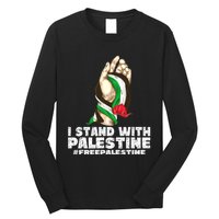 I Stand With Palestine For Their Freedom Free Palestine Long Sleeve Shirt