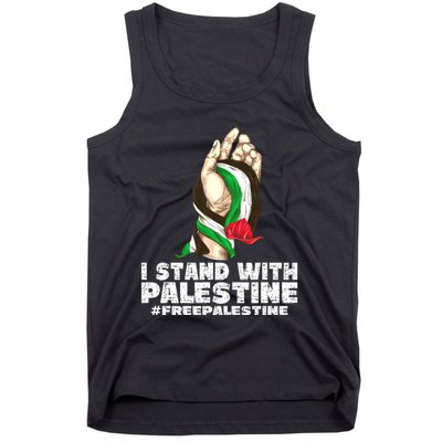 I Stand With Palestine For Their Freedom Free Palestine Tank Top