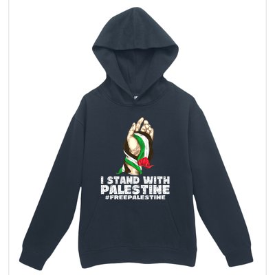 I Stand With Palestine For Their Freedom Free Palestine Urban Pullover Hoodie