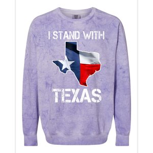 I Stand With Texas Scotus Colorblast Crewneck Sweatshirt