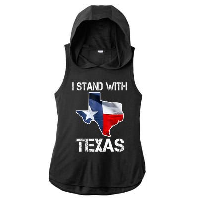 I Stand With Texas Scotus Ladies PosiCharge Tri-Blend Wicking Draft Hoodie Tank