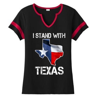 I Stand With Texas Scotus Ladies Halftime Notch Neck Tee