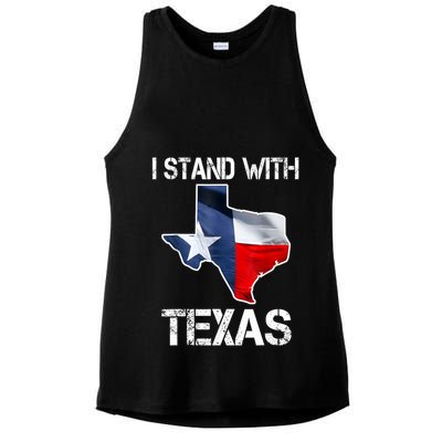 I Stand With Texas Scotus Ladies PosiCharge Tri-Blend Wicking Tank
