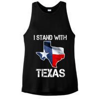 I Stand With Texas Scotus Ladies PosiCharge Tri-Blend Wicking Tank