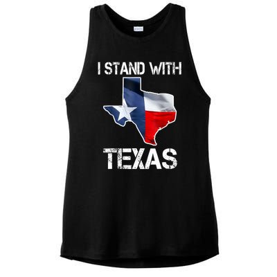 I Stand With Texas Scotus Ladies PosiCharge Tri-Blend Wicking Tank