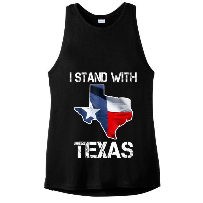 I Stand With Texas Scotus Ladies PosiCharge Tri-Blend Wicking Tank