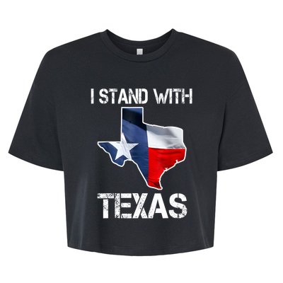 I Stand With Texas Scotus Bella+Canvas Jersey Crop Tee