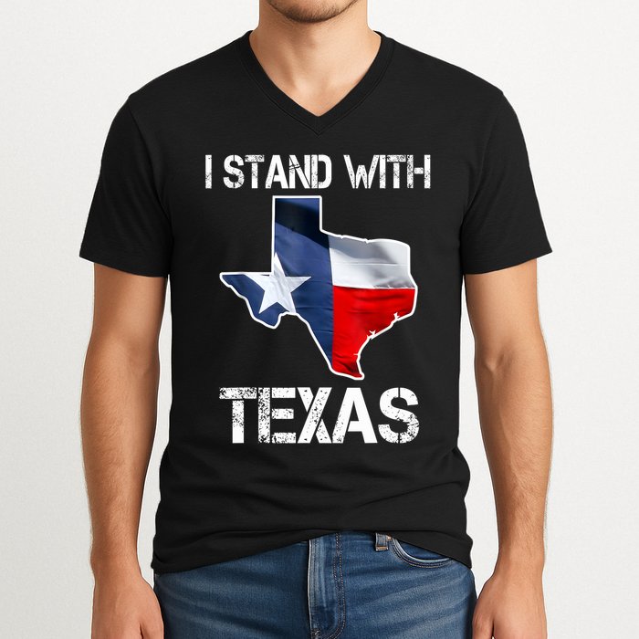 I Stand With Texas Scotus V-Neck T-Shirt