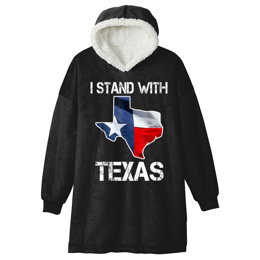 I Stand With Texas Scotus Hooded Wearable Blanket